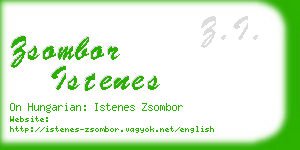zsombor istenes business card
